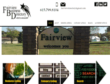 Tablet Screenshot of fairviewdirectory.com